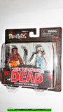 Walking Dead Minimates BATTLE DAMAGED TYRESE FARMER ZOMBIE Series 3 MOC