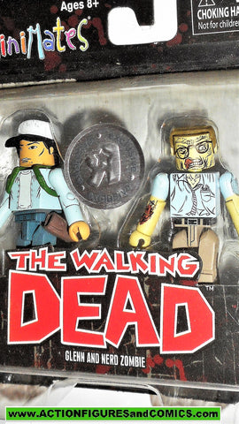 Walking Dead Minimates GLENN NERD ZOMBIE 2012 Toys R Us Series 1
