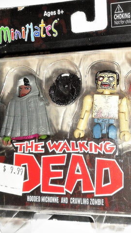 Walking Dead Minimates HOODED MICHONNE CRAWLING ZOMBIE 2013 moc