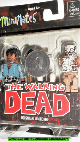 Walking Dead Minimates MORGAN ZOMBIE MIKE Toys R Us Series 2 2012  MOC