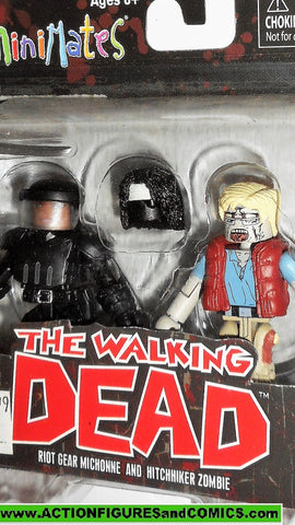 Walking Dead Minimates RIOT GEAR MICHONNE Hitchhiker moc