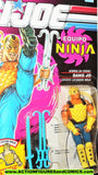 gi joe T'JBANG 1992 v1 ninja force BANG JO SPANISH CARD moc