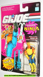 gi joe T'JBANG 1992 v1 ninja force BANG JO SPANISH CARD moc