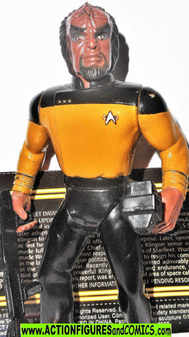 Star Trek WORF generations movie playmates complete 1994 action figures