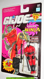 gi joe SLICE 1991 v1 ninja force AFILADO SPANISH CARD moc
