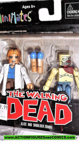 Walking Dead Minimates ALICE SHOULDER ZOMBIE Series 4 2013 moc