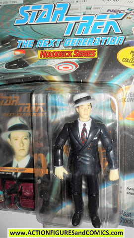 Star Trek DATA 1940's detective attire holodeck 1995 moc