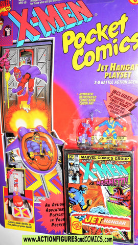 X-MEN X-Force toy biz POCKET COMICS jet hanger playset marvel moc