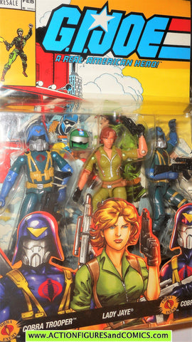 Gi joe LADY JAYE COBRA TROOPER comic pack 44 g i moc