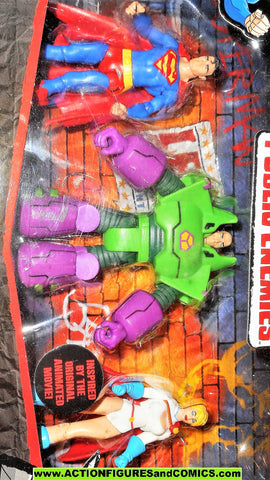 dc universe infinite heroes THREE PACK PUBLIC ENEMIES superman lex power girl moc mib