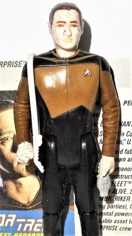 Star Trek DATA commander speckle the next generation 1988 galoob
