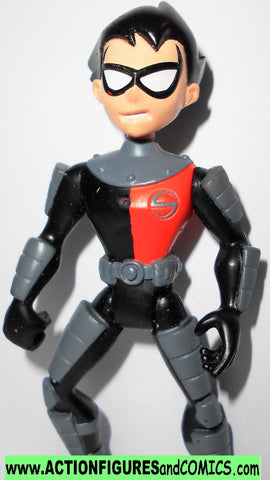 Teen Titans Go ROBIN in SLADE SUIT 3.5 inch animated cartoon network