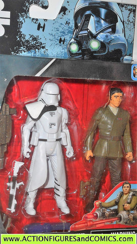 star wars action figures SNOWTROOPER OFFICER vs POE DAMERON 2 pack moc