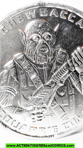 star wars action figures CHEWBACCA COIN concept 30th anniversary