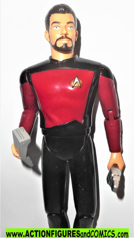 Star Trek COMMANDER RIKER 7 inch space talk series playmates complete action figures