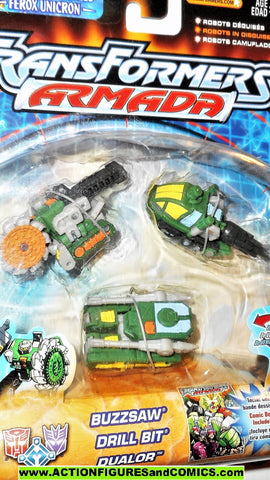Transformers armada ROAD WRECKER Destruction TEAM green 2002 mini con cons moc
