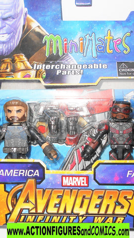 minimates CAPTAIN AMERICA FALCON Avengers movie marvel universe moc