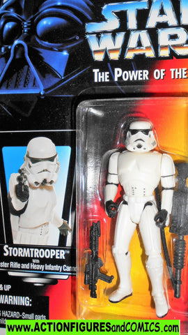 star wars action figures STORMTROOPER Red card 00 power of the force hasbro toys moc