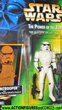 star wars action figures STORMTROOPER green card power of the force 1997 .01 green card hasbro toys moc
