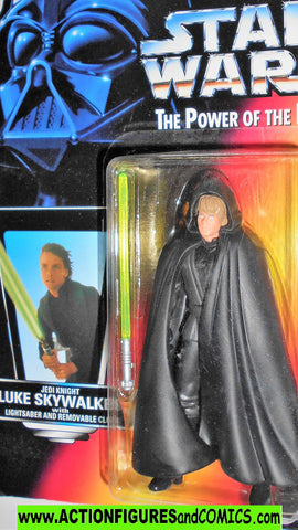 star wars action figures LUKE SKYWALKER JEDI KNIGHT .00 power of the force hasbro toys moc