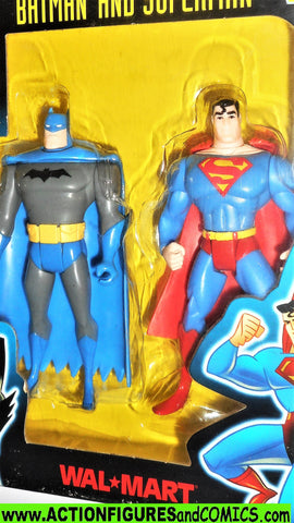batman animated series BATMAN and SUPERMAN walmart exclusive mib moc mip