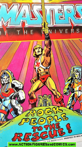 Masters of the Universe ROCK PEOPLE to the RESCUE 1985 vintage mini comic He-man