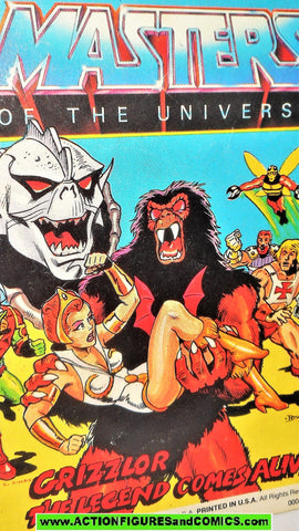 Masters of the Universe GRIZZLOR legend comes Alive vintage mini comic He-man
