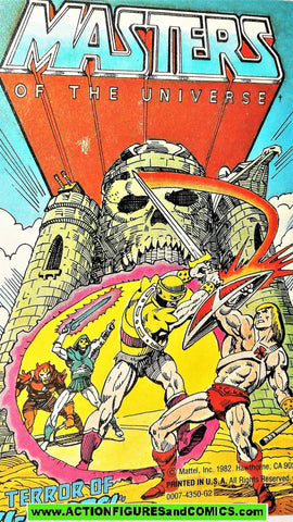 Masters of the Universe TERROR of TRI KLOPS 1982 vintage mini comic He-man