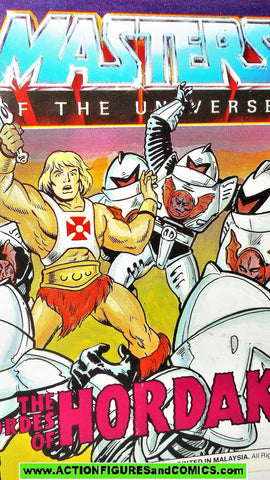 Masters of the Universe HORDES of HORDAK trooper 1986 vintage mini comic He-man