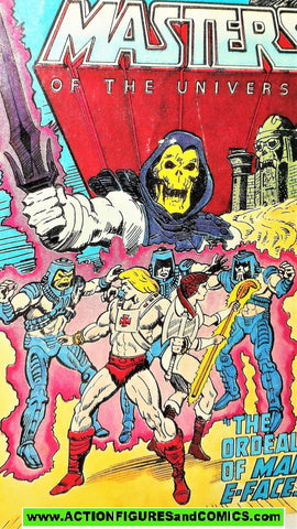 Masters of the Universe ORDEAL of MAN-E-FACES vintage mini comic He-man