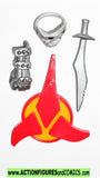 Star Trek AMBASSADOR K'EHLEYR complete SILVER accessories playmates tng