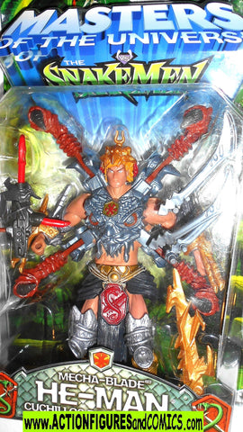 masters of the universe HE-MAN Mecha Blade 2003 Snakemen motu moc