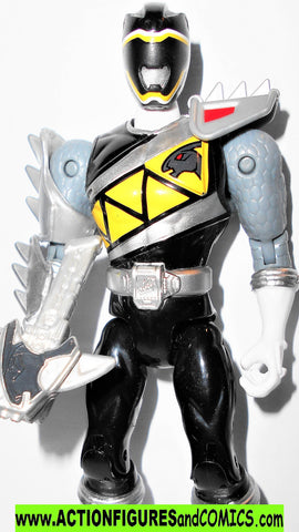 Power Rangers BLACK RANGER 5 inch 2016 Dino steel Super Charge bandai