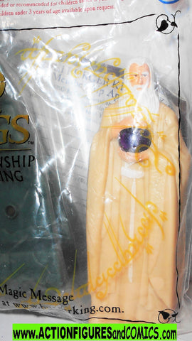 Lord of the Rings SARUMAN 2001 burger king hobbit mib moc