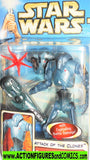 star wars action figures SUPER BATTLE DROID 2002 exploding aotc movie moc