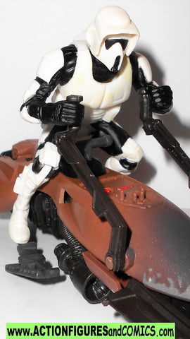 star wars action figures SPEEDER BIKE BIKER SCOUT 1997 trooper potf
