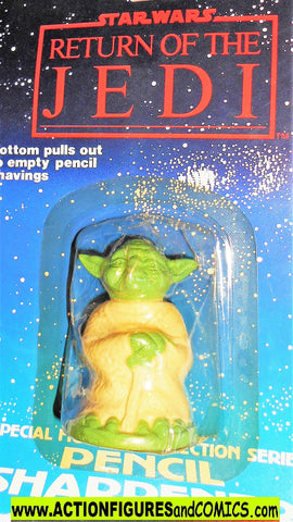 star wars action figures YODA 1983 pencil sharpner moc