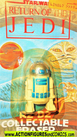star wars action figures R2-D2 droid 1983 ROTJ eraser moc