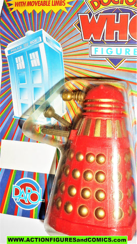 doctor who action figures DALEK dapol RED GOLD vintage dapol 1987 moc 224