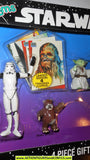 star wars action figures bend-ems 4 PIECE GIFT SET trading cards 1993 moc mib