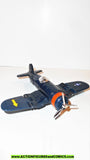 gobots BENT WING ww2 fighter plane complete ORANGE sticker 1985