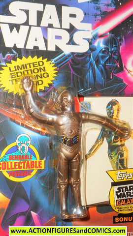 star wars action figures bend-ems C-3PO 1993 trading card moc mip mib