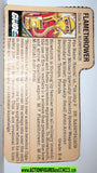 Gi joe BLOWTORCH 1984 v1 100% COMPLETE & File Card vintage gijoe