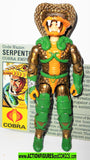 Gi joe SERPENTOR v1 1986 vintage w hood backpack accessory