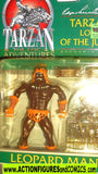 Tarzan trendmasters LEOPARD MAN Dinosaur armor green 1995 moc