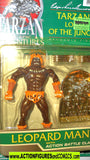 Tarzan trendmasters LEOPARD MAN Dinosaur armor green 1995 moc