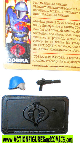 gi joe COBRA COMMANDER 2007 v37 25th 30th 50th weapon set part