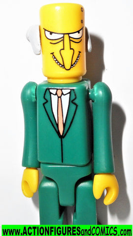 Simpsons MR BURNS playmates blocko minimates kubrick style complete