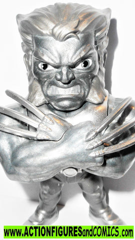 Marvel metals die cast WOLVERINE LOGAN X-men 4 inch SILVER Jada toys