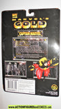 Marvel Super Heroes toybiz CAPTAIN MARVEL 1997 GOLD x-men moc